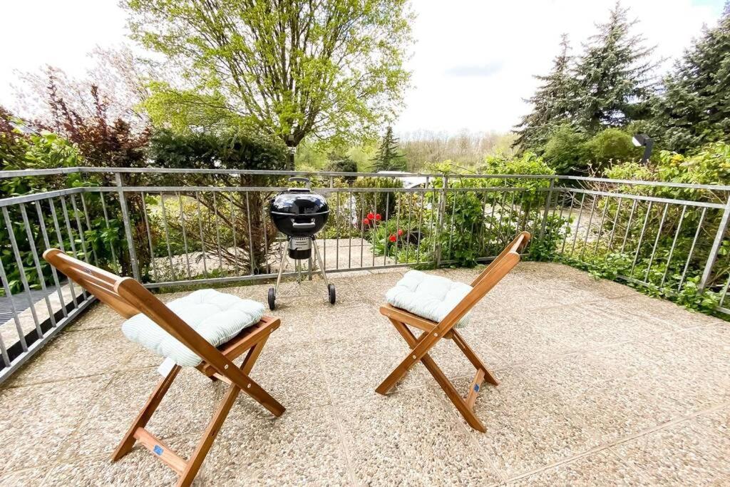 Apartment Am Auensee Mit Grosser Terrasse & Privat-Parkplatz 莱比锡 外观 照片